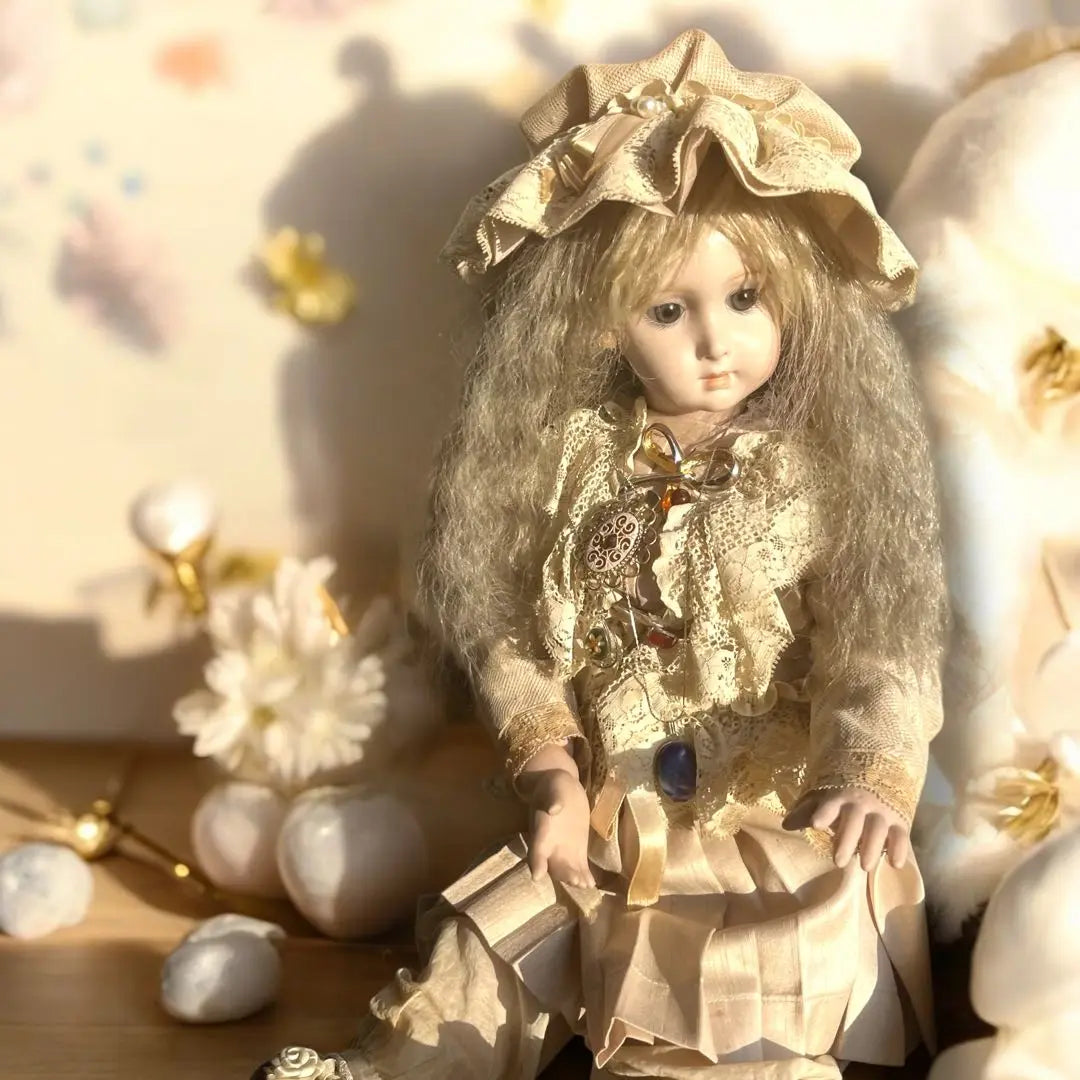 Bisque Doll Cara Larga Jumo Repro Jumo Riste Garantía con caja | ビスクドール ロングフェイスジュモー リプロ ジュモートリステ 保証書 箱付き