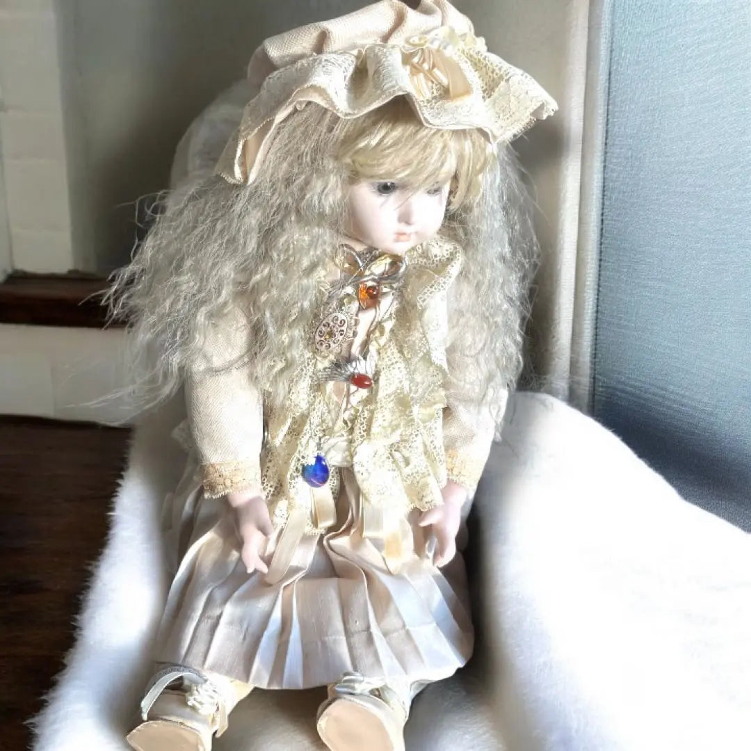 Bisque Doll Cara Larga Jumo Repro Jumo Riste Garantía con caja | ビスクドール ロングフェイスジュモー リプロ ジュモートリステ 保証書 箱付き