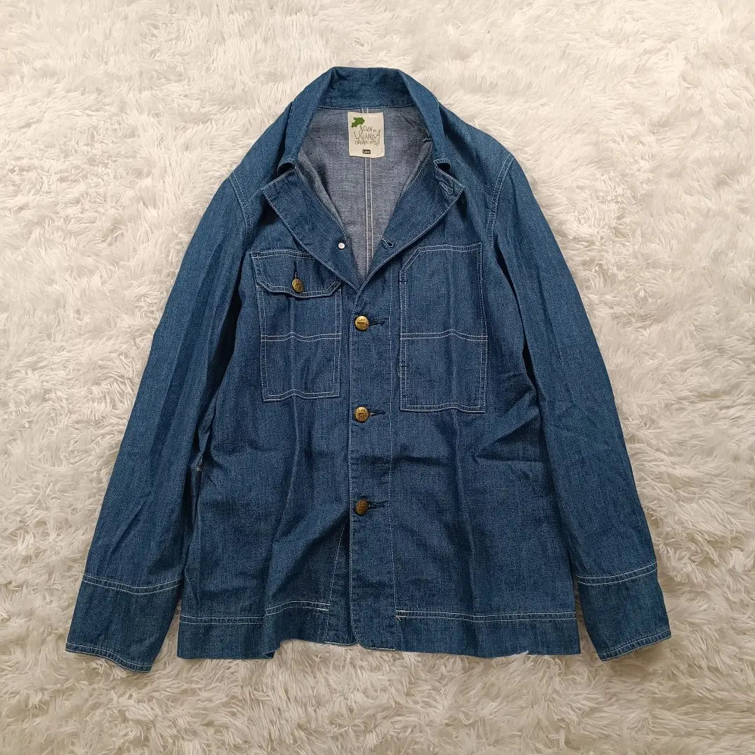 Lee special order model denim shirt Uganda model LEE coverall dark blue S