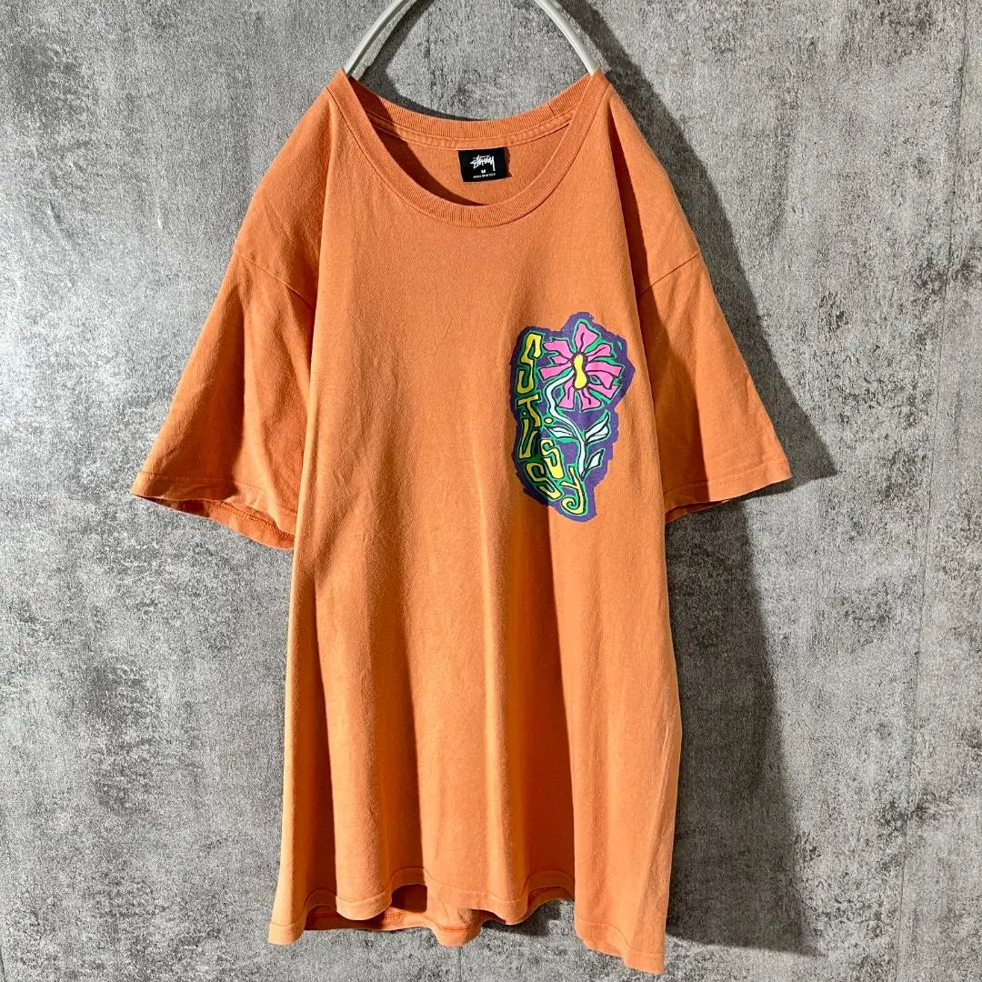 [Very popular] Stussy T-shirt big print ◎ Flower flower presence ◎