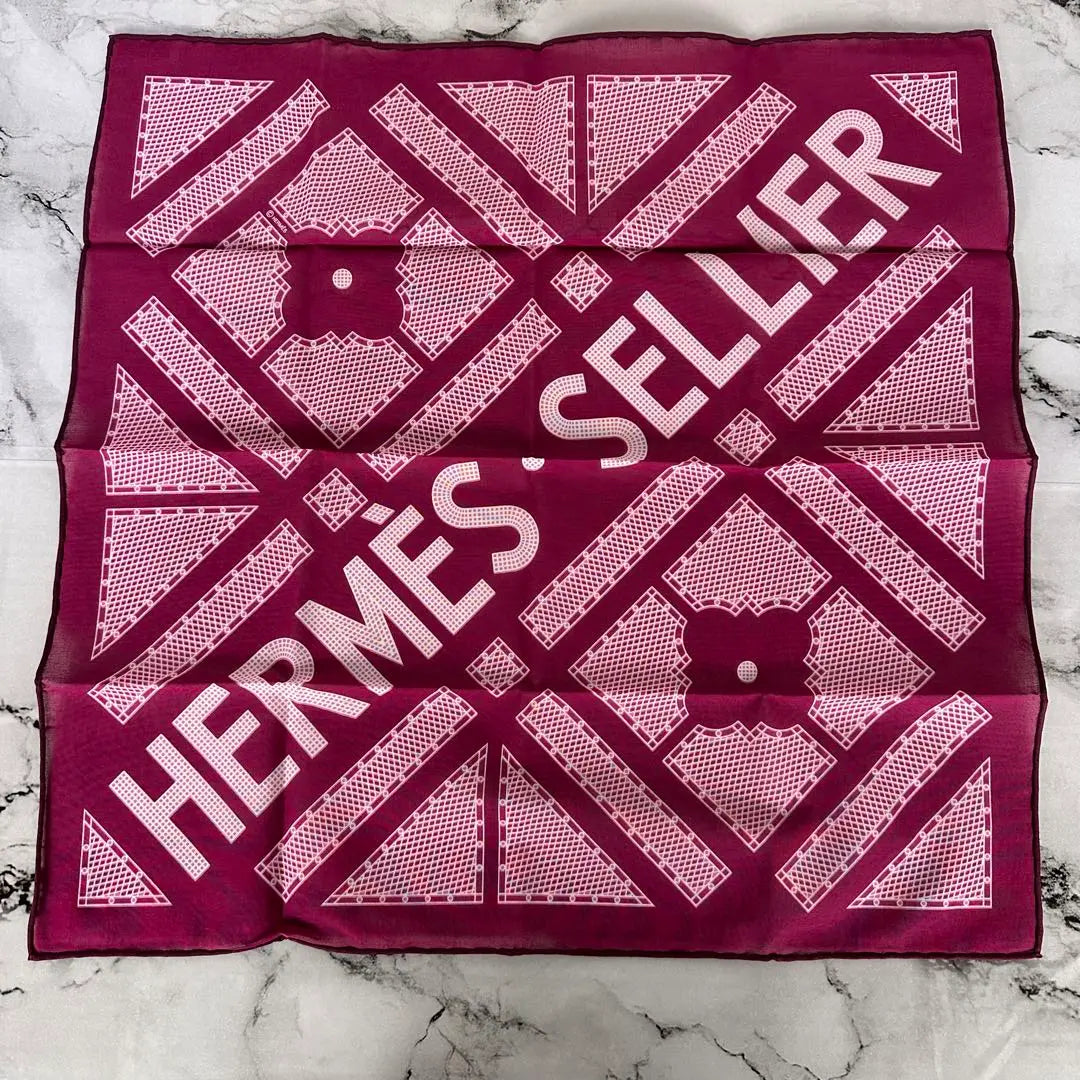 Unused ✨HERMES SELLIER Handkerchief with box