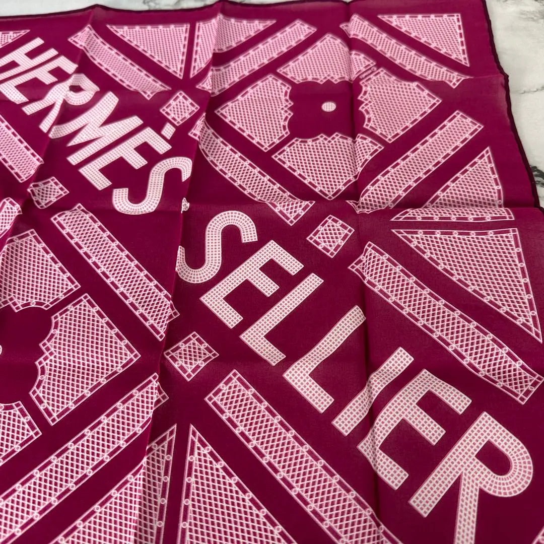 Unused ✨HERMES SELLIER Handkerchief with box