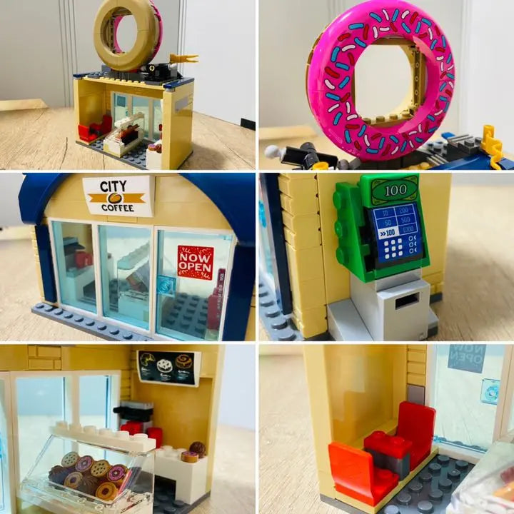 Lego (LEGO) Giant Crane Car is active! Opening of Donut Shop 60233 | レゴ(LEGO)シティ 巨大クレーン車が活躍!ドーナツショップの開店 60233