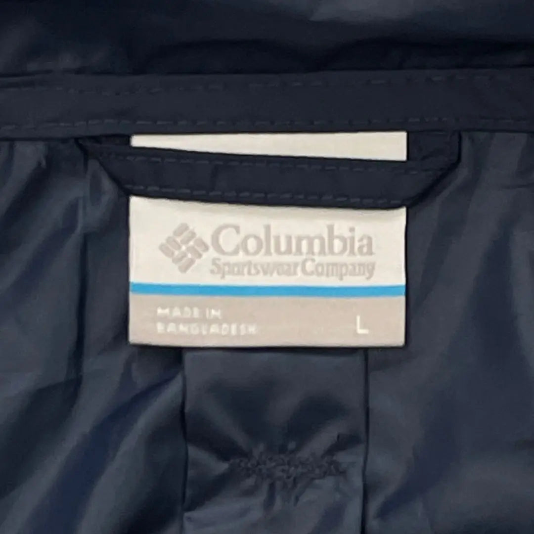 Columbia Nylon Jacket Men's L Navy White Full Zip