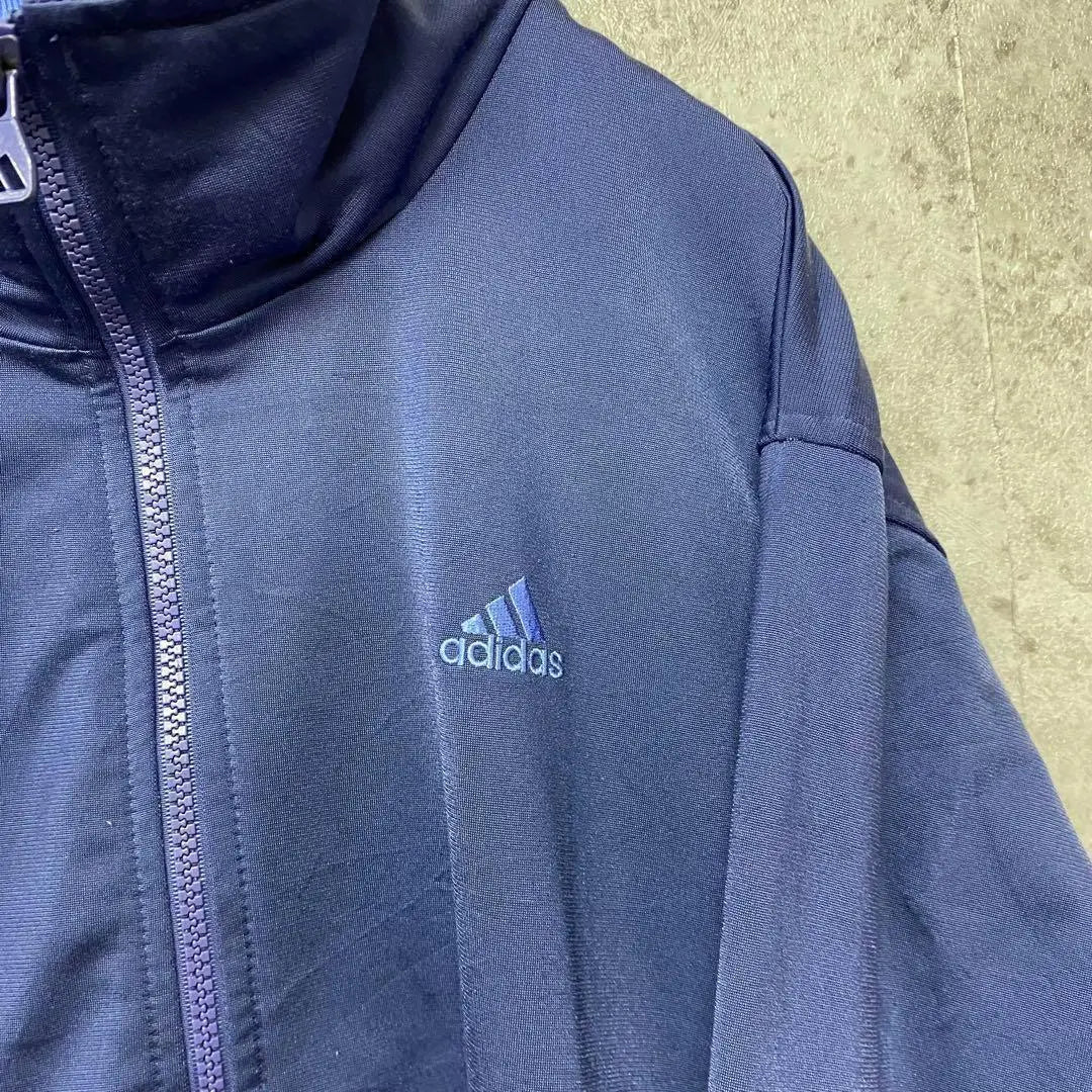 Chaqueta deportiva Adidas bordada en color raro, azul, talla XL para hombre