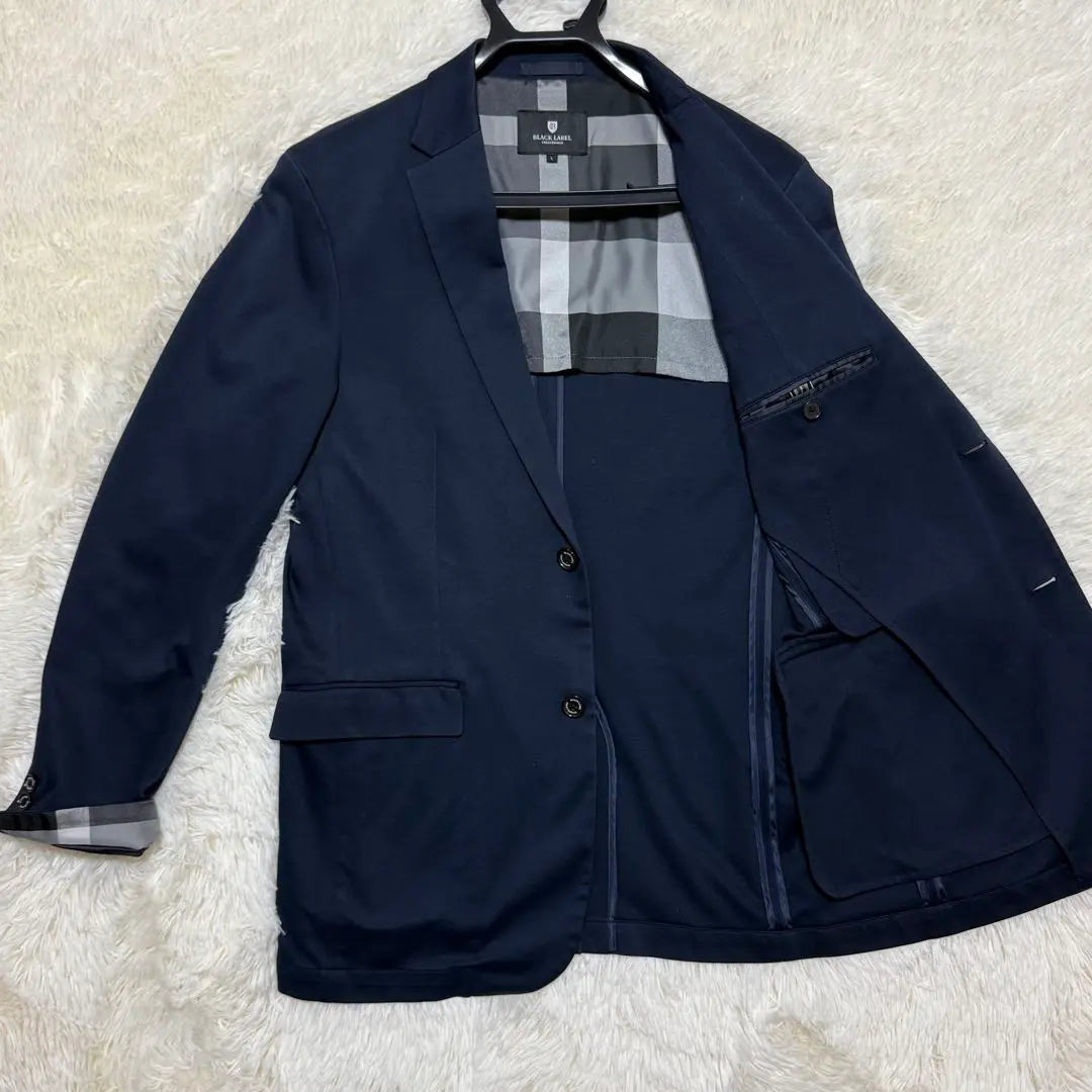 Burberry Black Label Tailored Jacket Stretch Nova Check Hand Wash