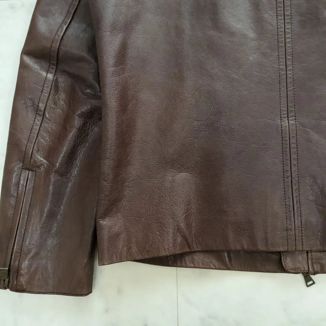 Top-class Paul Smith Collection Single Rider Jacket Brown XL