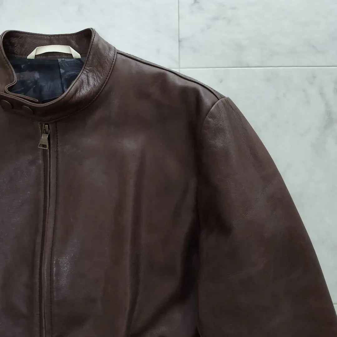 Top-class Paul Smith Collection Single Rider Jacket Brown XL