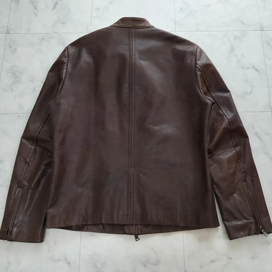 Top-class Paul Smith Collection Single Rider Jacket Brown XL