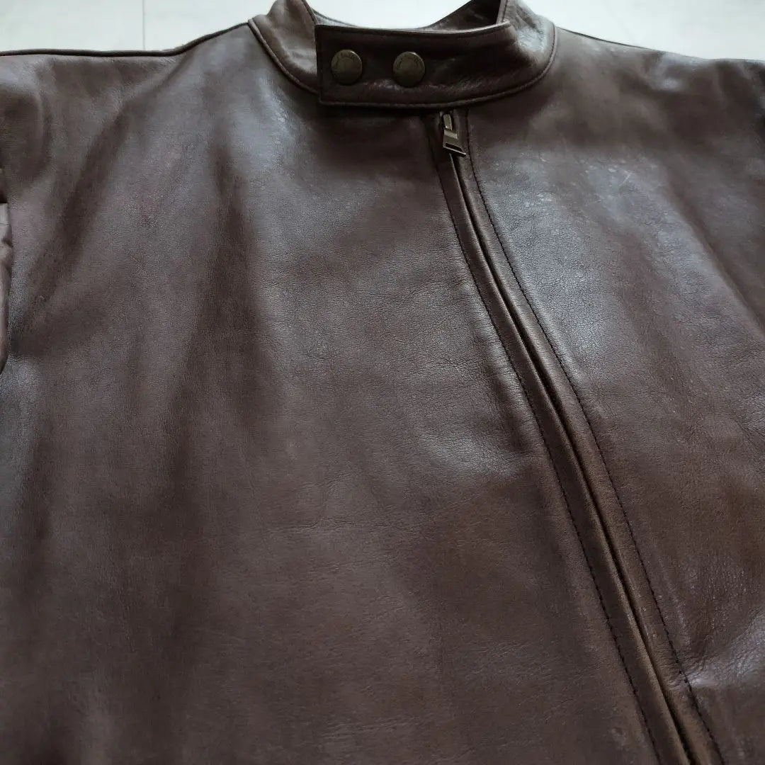 Top-class Paul Smith Collection Single Rider Jacket Brown XL