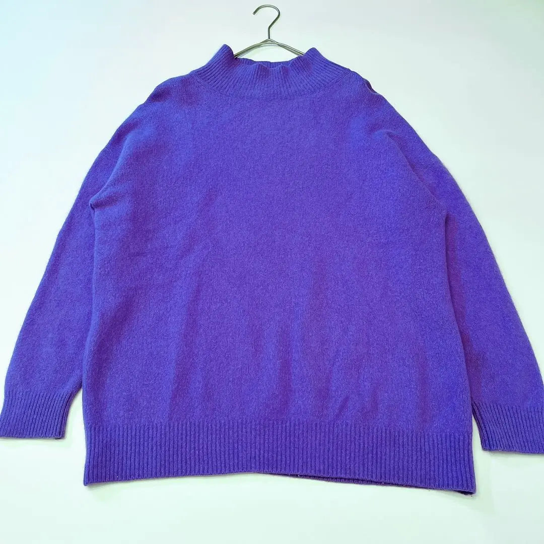 Beauty & Youth Hair Bottle Neck Knit Pullover Lacoon Fox | ビューティー＆ユース　ヘアリーボトルネックニットプルオーバー　ラクーンフォックス