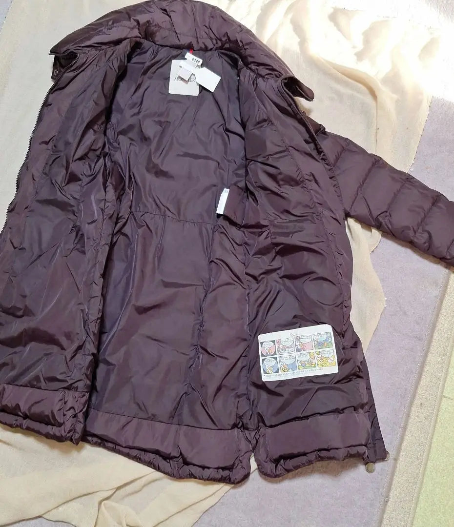 MONCLER Flamette Purple Long Down Jacket