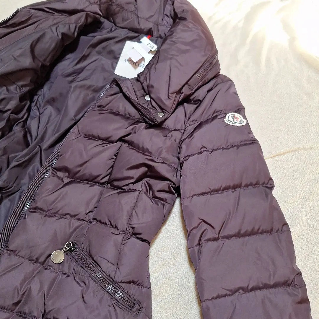 MONCLER Flamette Purple Long Down Jacket