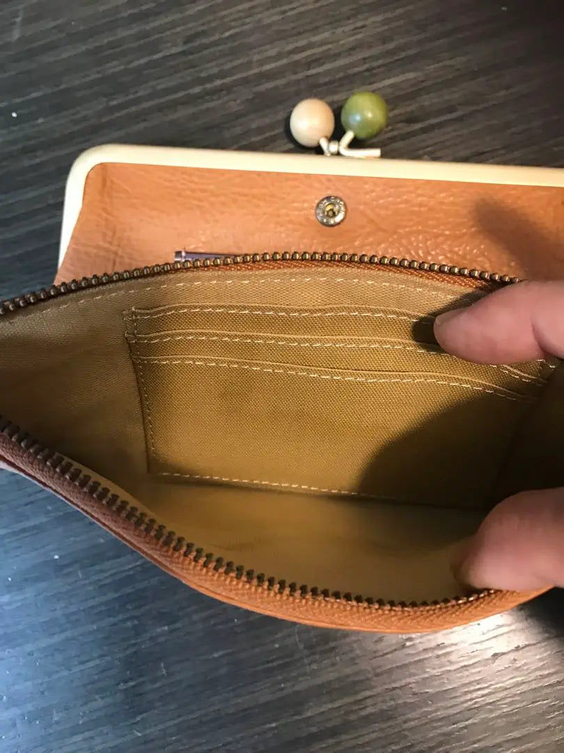 Zucchero Fillate Gamaguchi Leather Wallet for Sakuramon