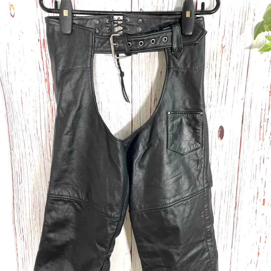 [Popular] Xelement Leather Chaps Leather Pants Bike Black