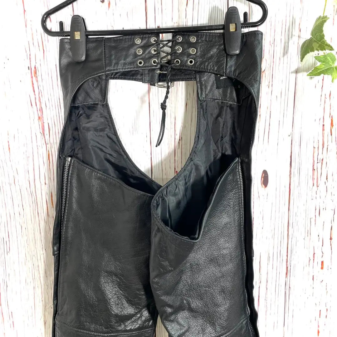 [Popular] Xelement Leather Chaps Leather Pants Bike Black