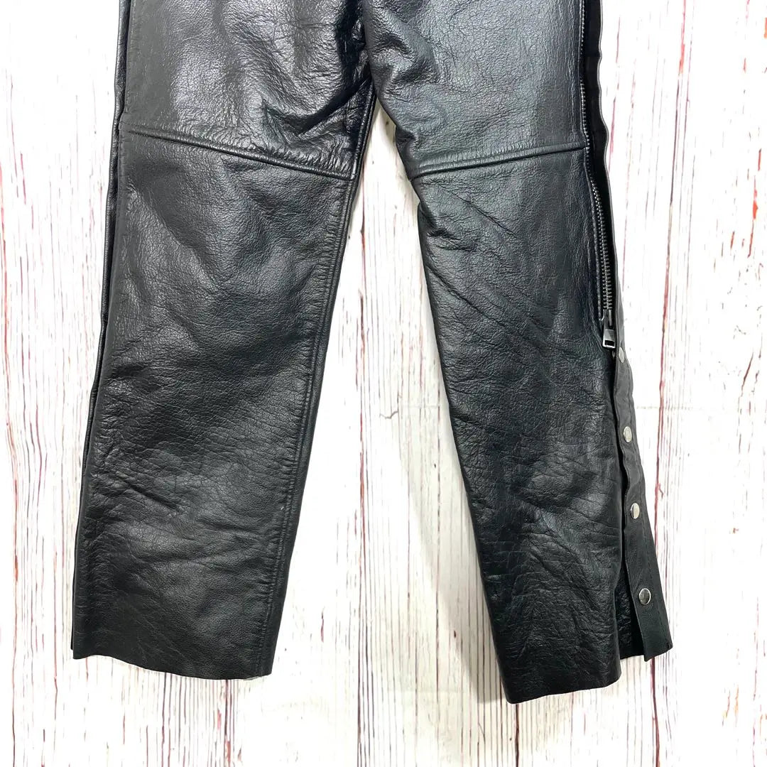 [Popular] Pantalones de cuero Xelement Leather Chaps para bicicleta, color negro