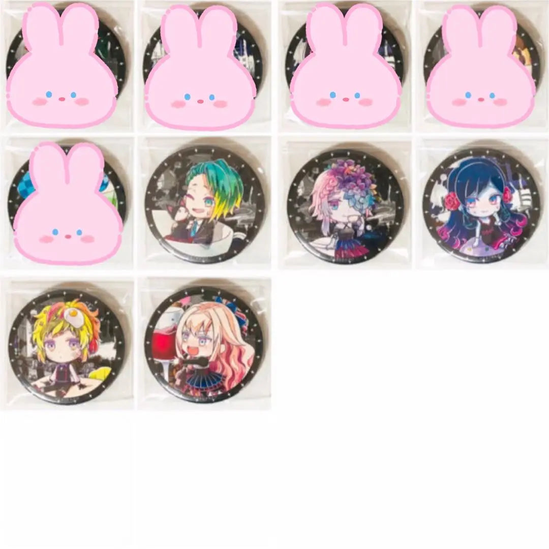 New ★ Captive House ★ Photo Chara ★ Random ★ Can Badge ★ 5-piece set | 新品★囚われの館★フォトきゃら★ランダム★缶バッジ★5点セット