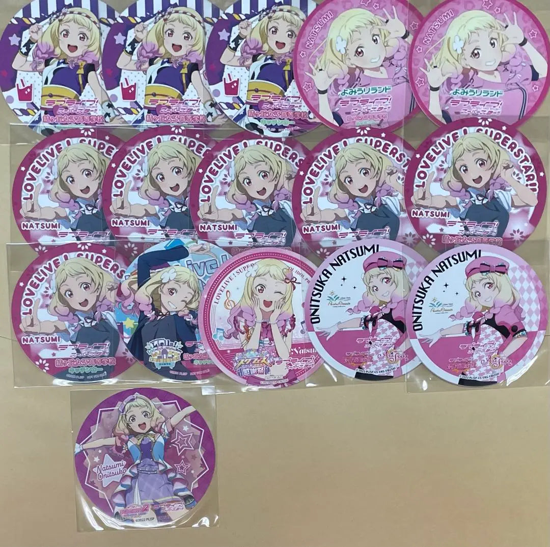 Juego de 16 posavasos de Natsumi Onizuka de Love Live! Superstar!!