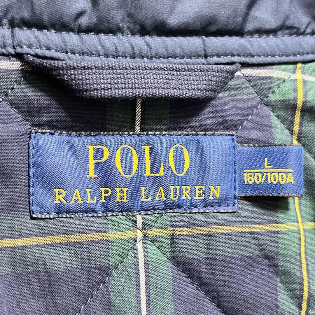 Polo Ralph Lauren quilted vest/padded/navy/black watch | 美品『ポロラルフローレン』キルティングベスト/中綿/ネイビー/ブラックウォッチ