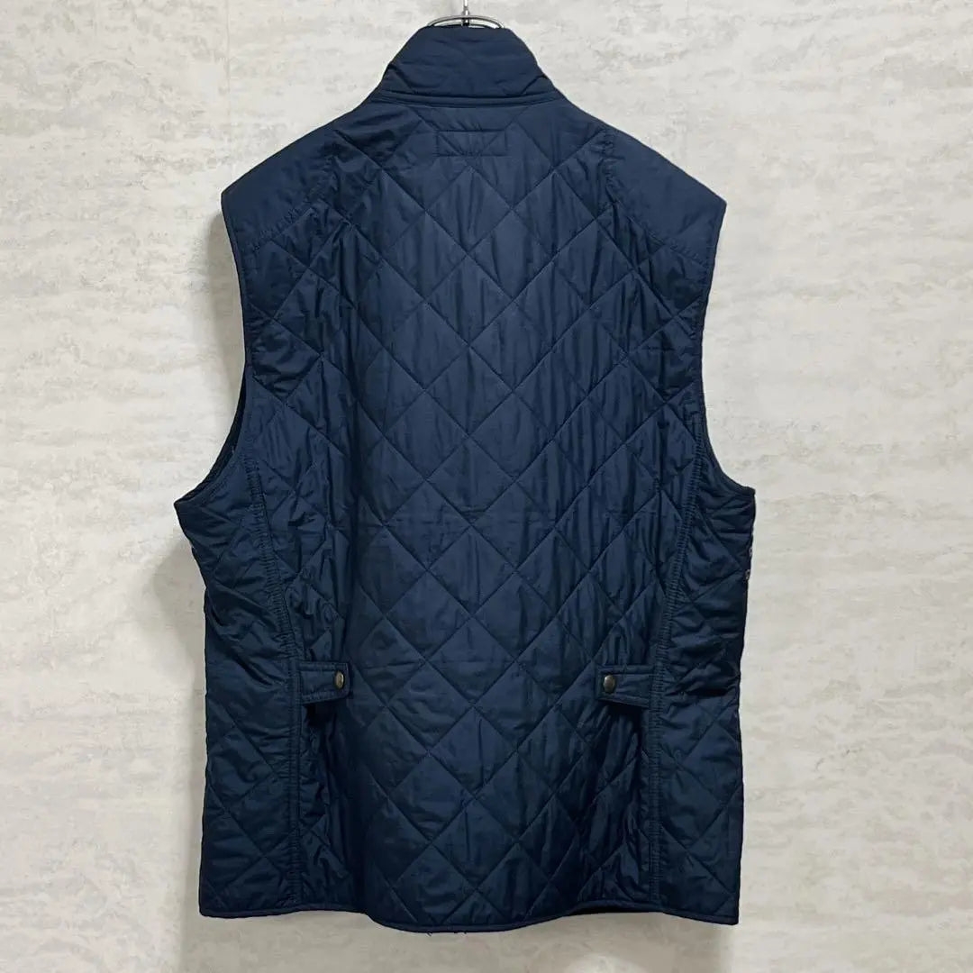 Polo Ralph Lauren quilted vest/padded/navy/black watch | 美品『ポロラルフローレン』キルティングベスト/中綿/ネイビー/ブラックウォッチ