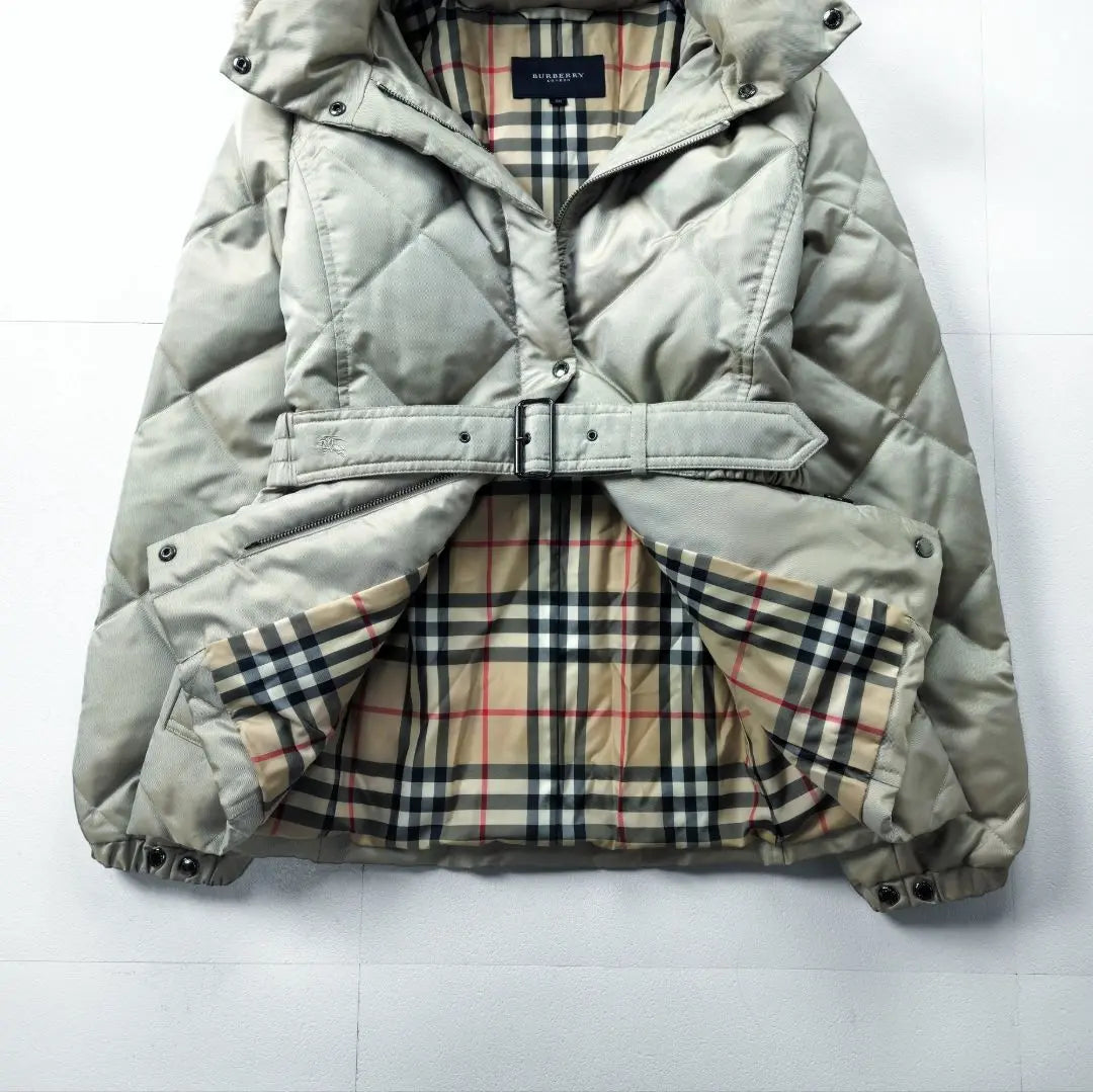 [Like new] Burberry London Greige Down Fox Quilted