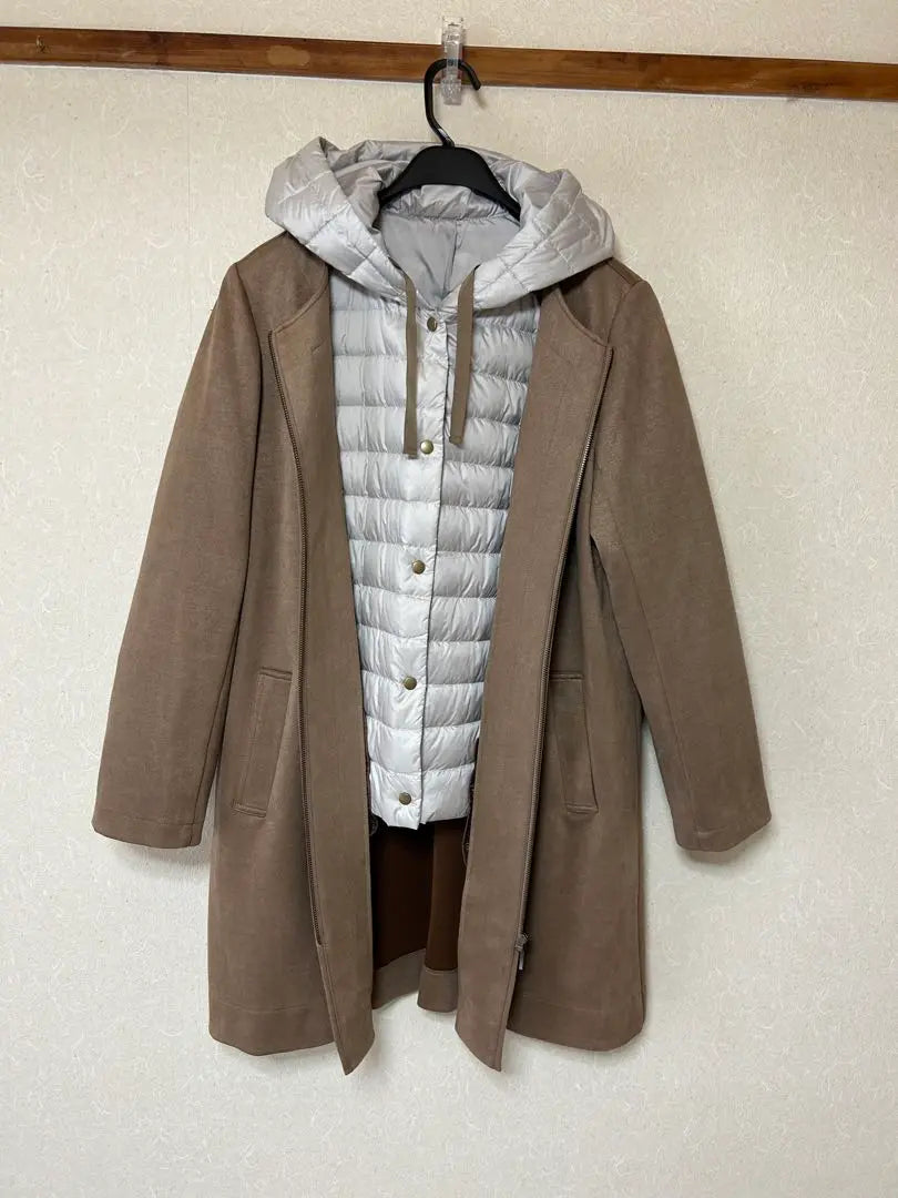 [Price reduction] Layered down jacket coat | 【お値下げ中】重ね着ダウンジャケットコート