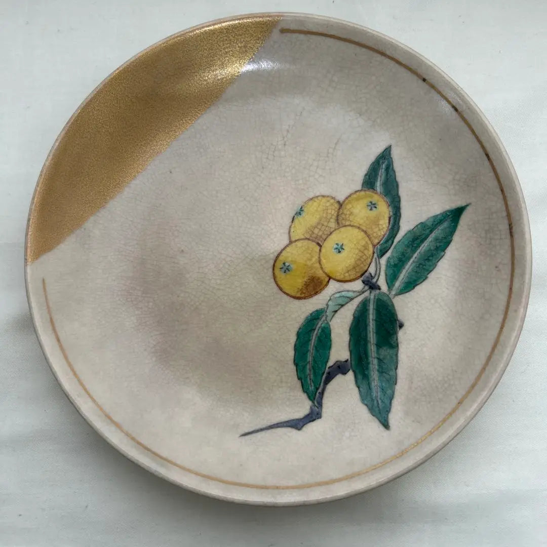 ◉ Only today◉Kutani Sakaeyama Picture Change 5 Plates Retro