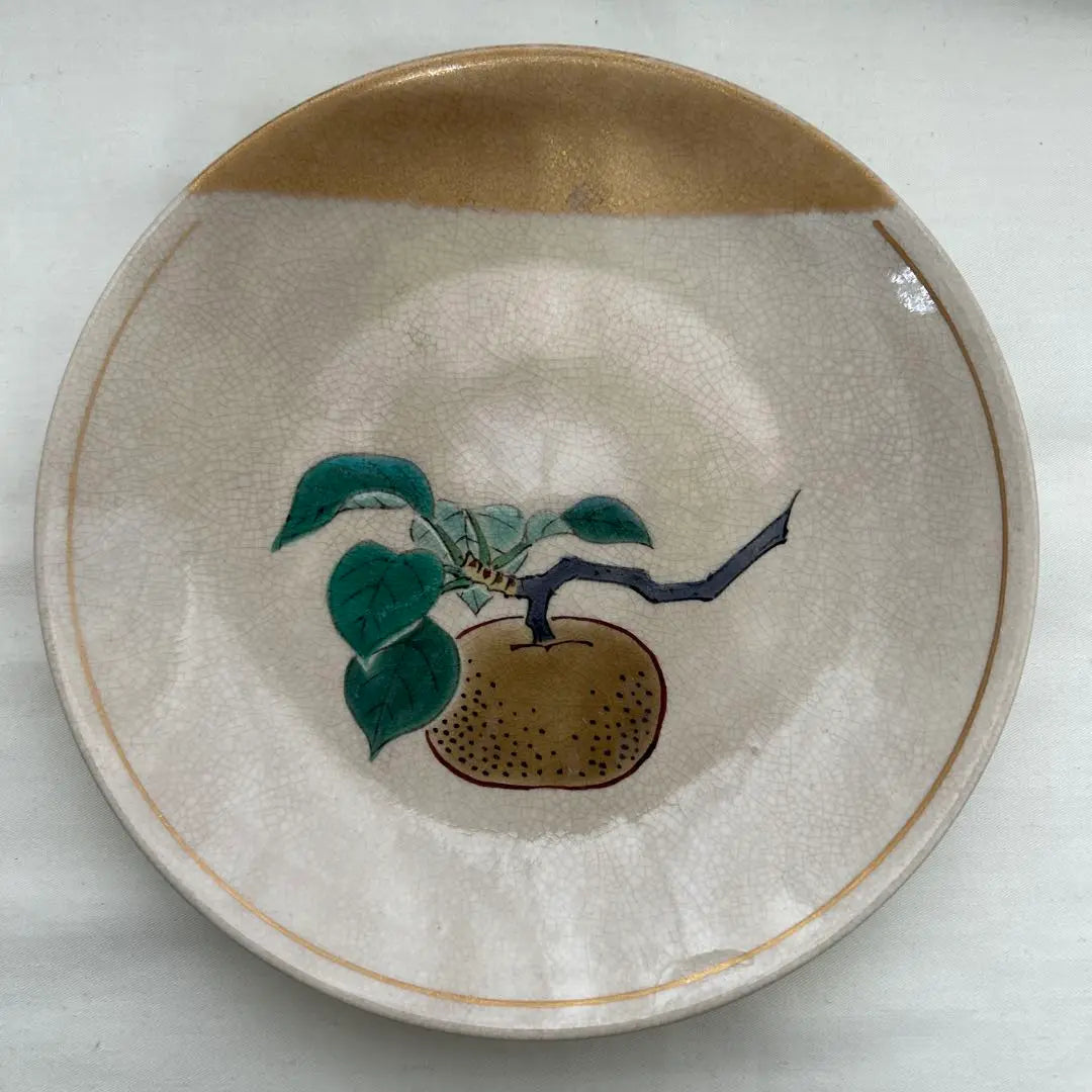 ◉ Only today◉Kutani Sakaeyama Picture Change 5 Plates Retro