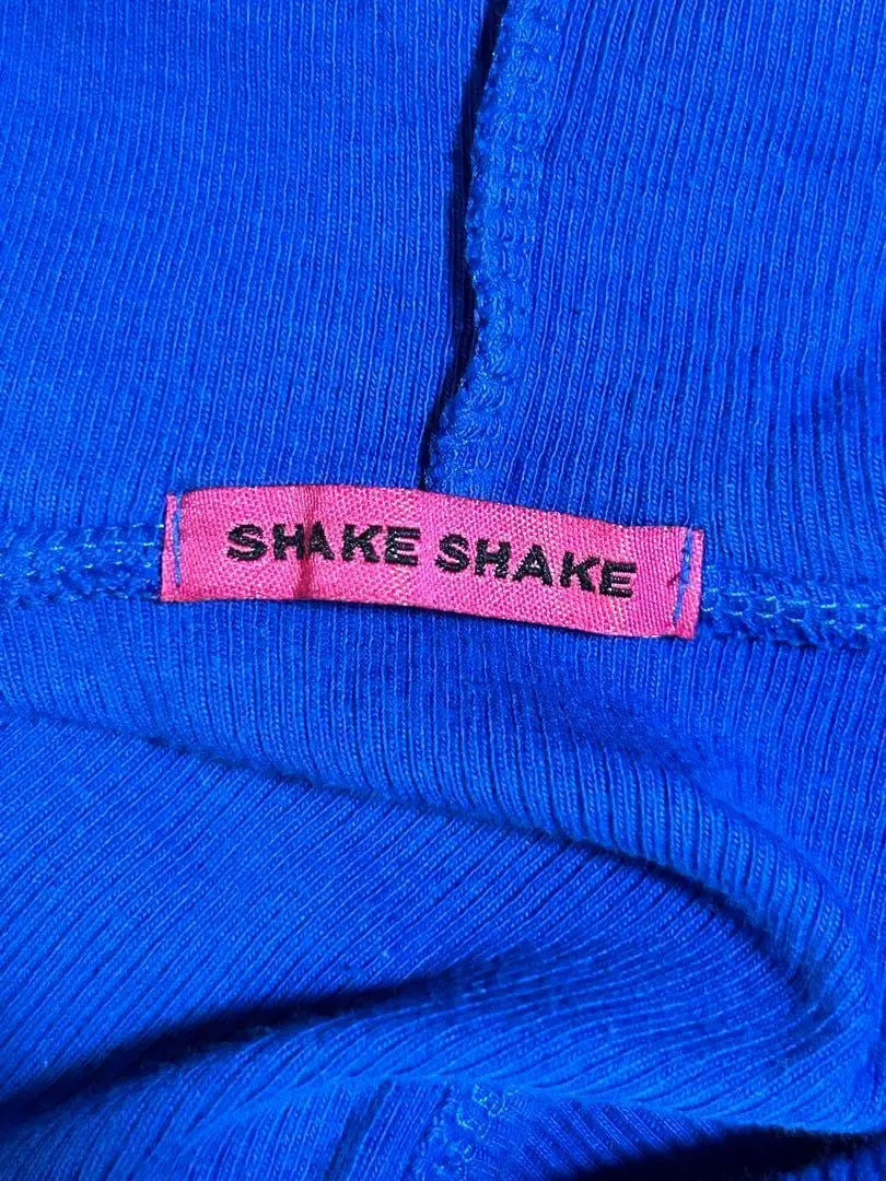 Shake Shake Hoodie Tank Top (F) Blue Sleeveless Hood Blue