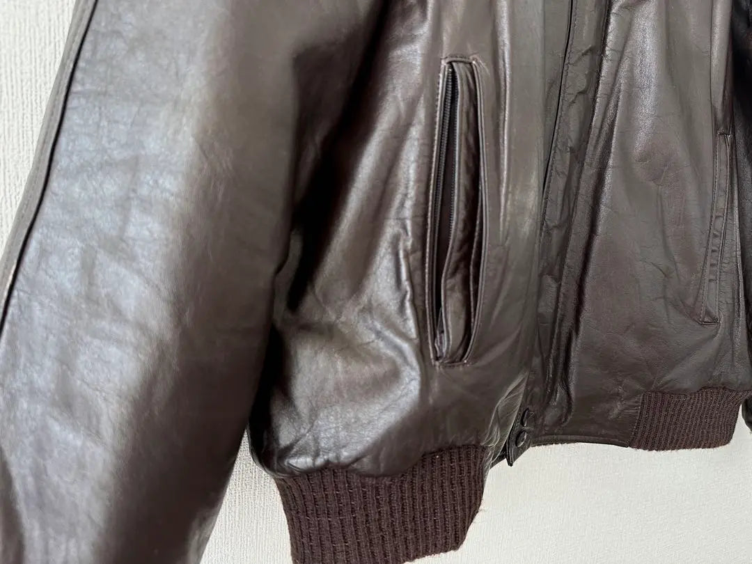 Super Special 70s Catalina Leather Derby Jacket 44