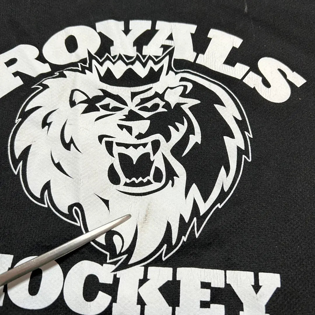 Camiseta de juego ROYALS HOCKEY PEARSOX con estampado de león en negro