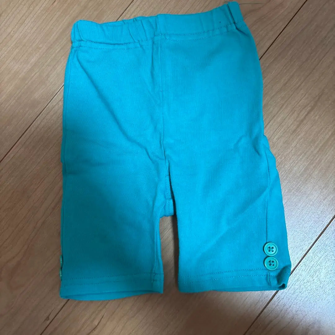 Pantalón corto azul claro con botones talla 70