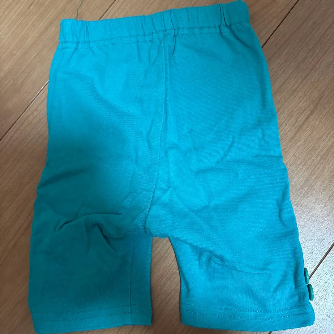 Pantalón corto azul claro con botones talla 70