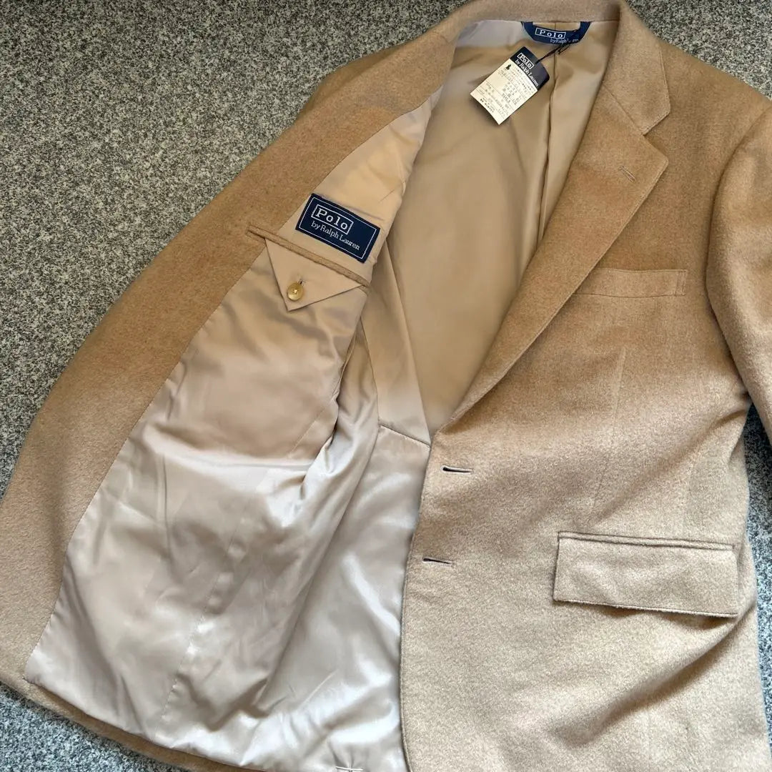 1980s unused Polo Ralph Lauren gold button tailored jacket