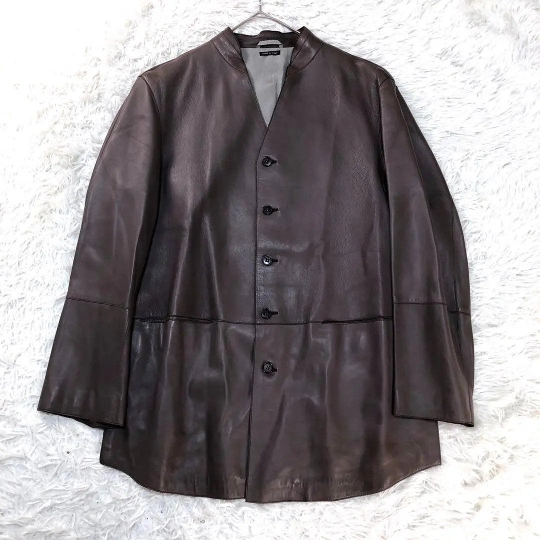 GIORGIO ARMANI *Size 50 *No-collar coat *Giorgio Armani