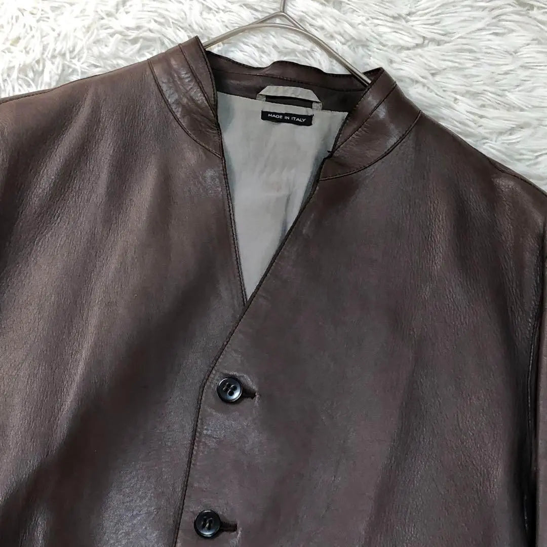 GIORGIO ARMANI *Size 50 *No-collar coat *Giorgio Armani