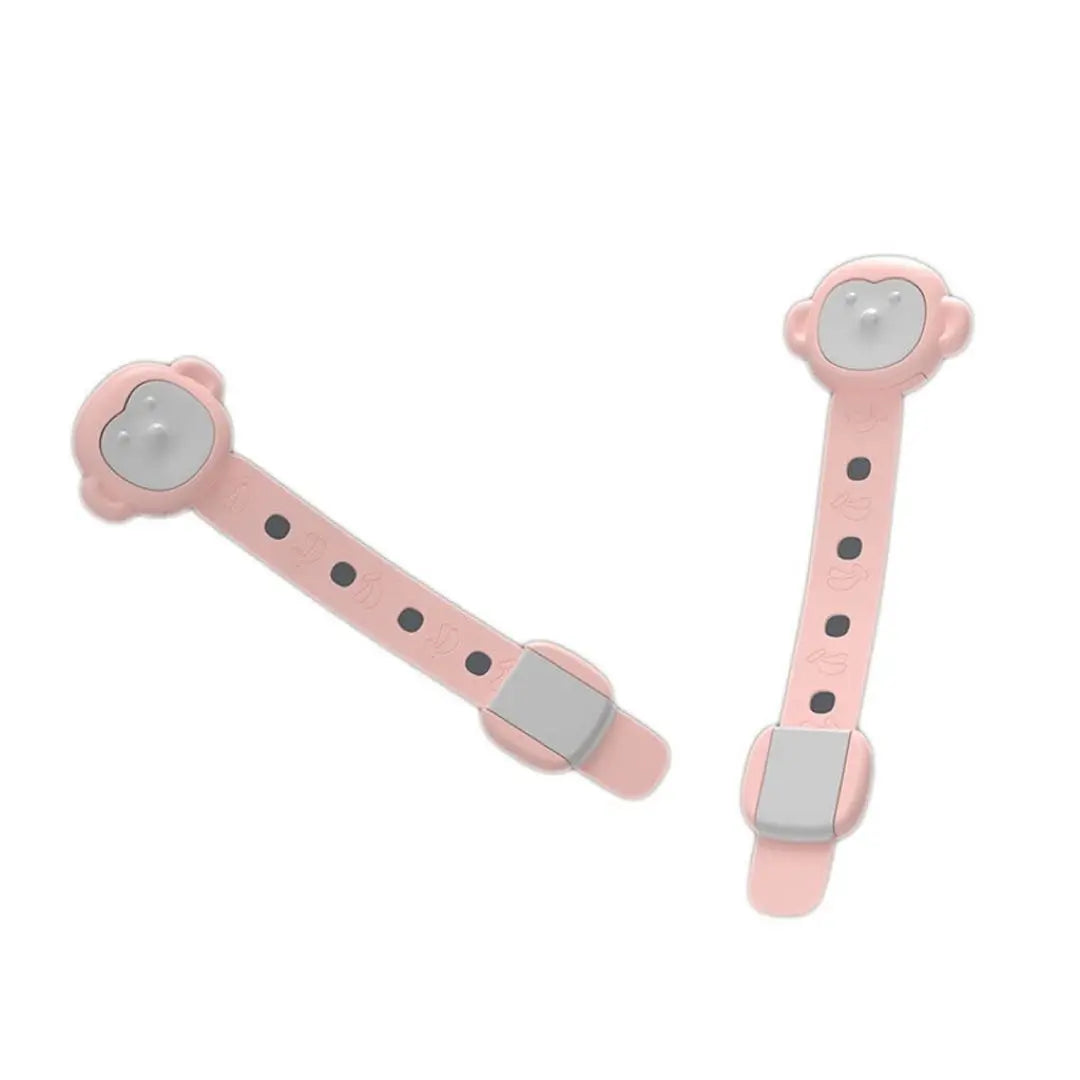 Juego de 4 cerraduras para gabinete Baby Guard Child Lock de color rosa