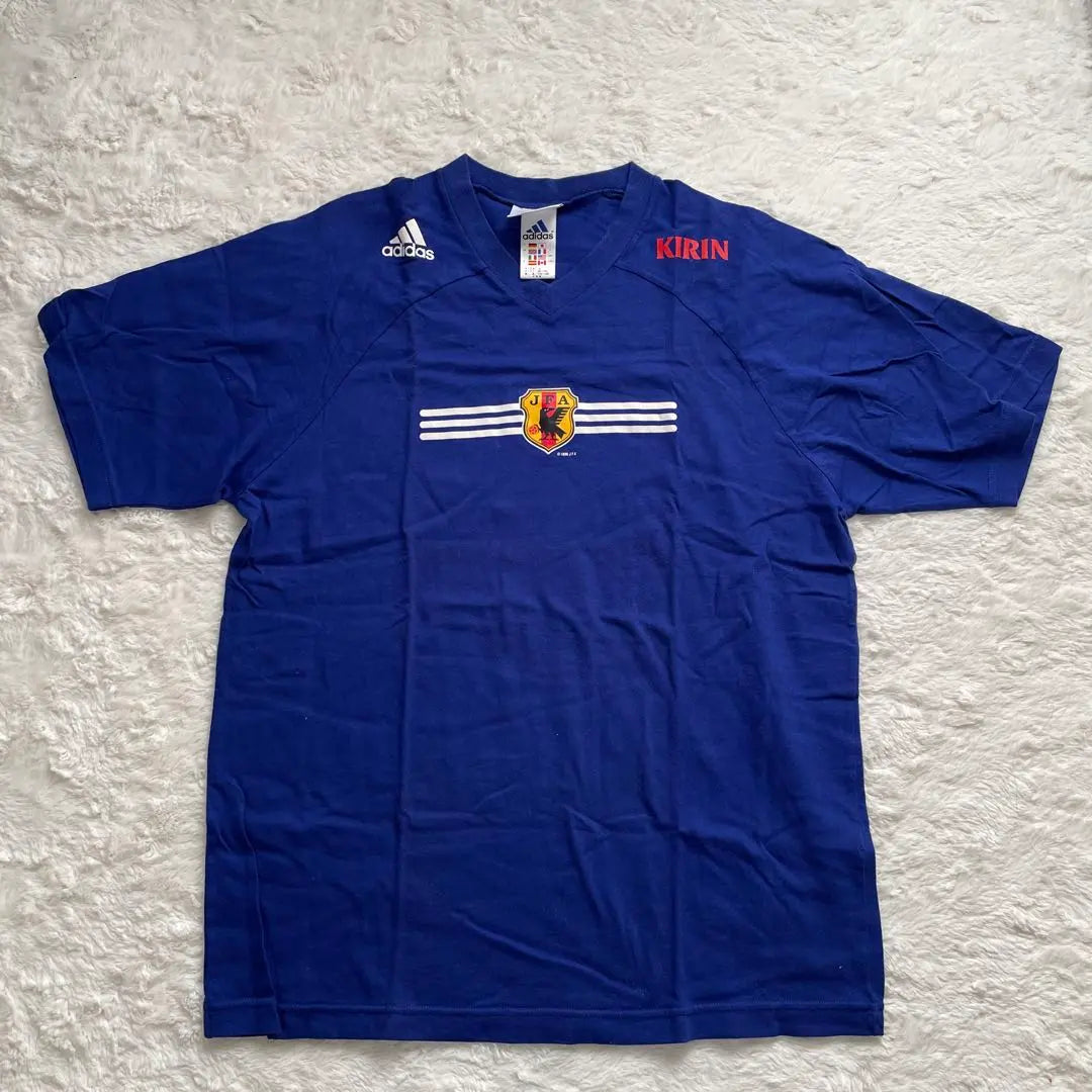 [Unused] adidas KIRIN soccer shirt, size L, blue