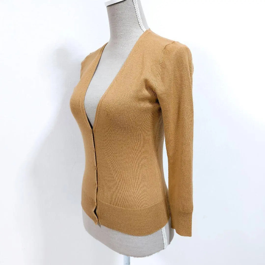 [Good condition✨] Inedo long sleeve thin V-neck cardigan brown 9 adjustable wear