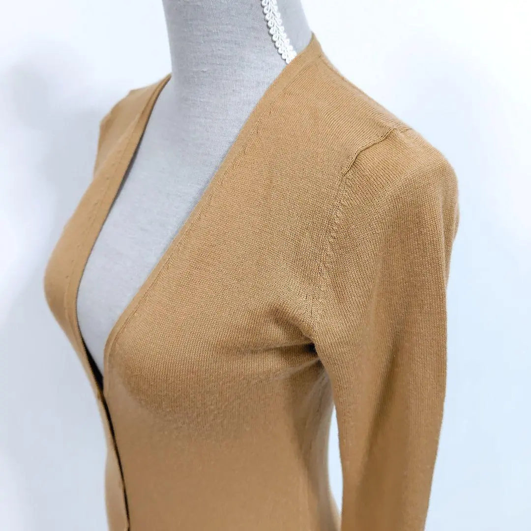 [Good condition✨] Inedo long sleeve thin V-neck cardigan brown 9 adjustable wear