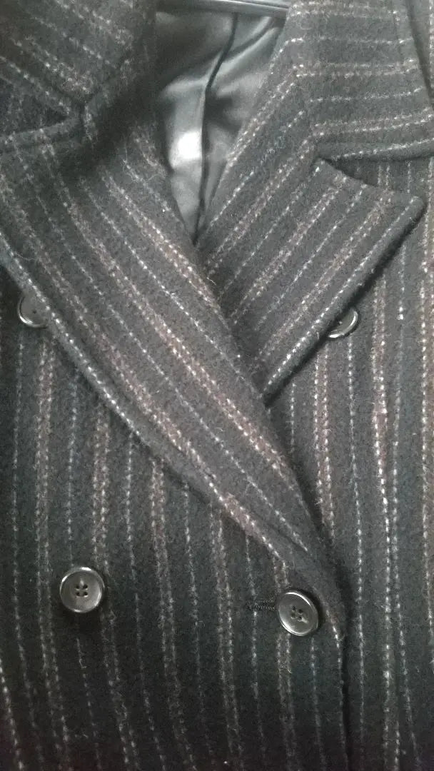 Good condition vintage MICHEL KLEIN striped long coat