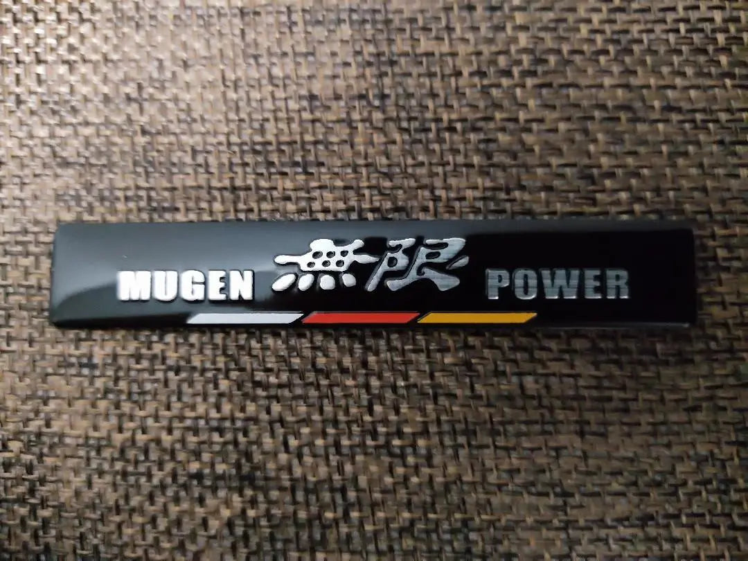 Set of 2! [New Product] MUGEN (Mugen) Aluminum Emblem Sticker J