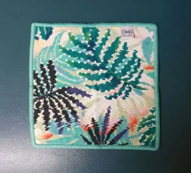 New FEILER Handkerchief Towel Handkerchief Green Leaves Forest