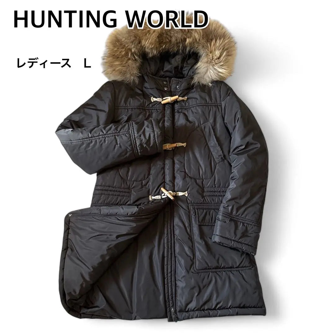 Super beautiful Hunting World Duffle Coat Size 42 L Size Padded