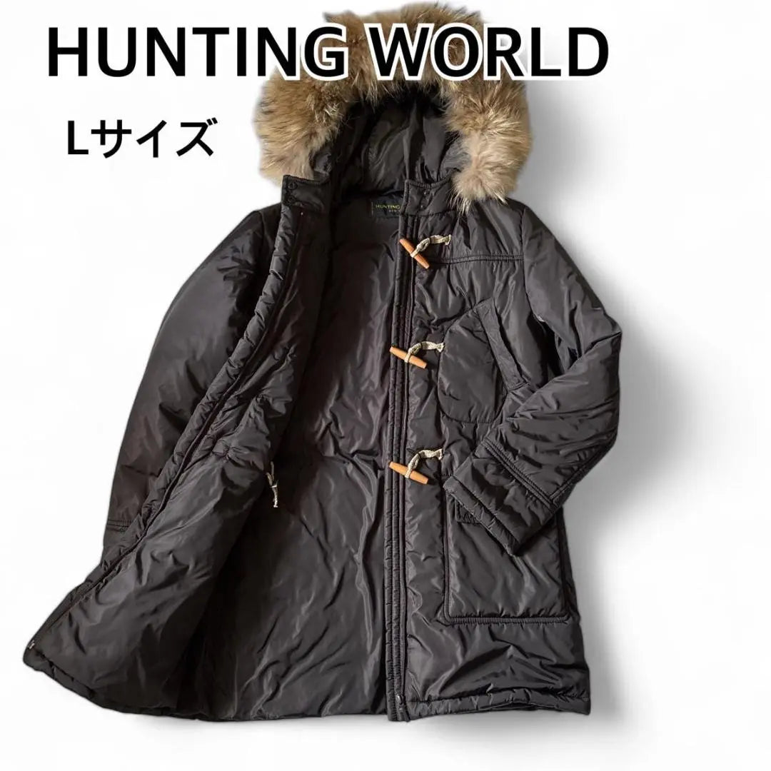 Super beautiful Hunting World Duffle Coat Size 42 L Size Padded