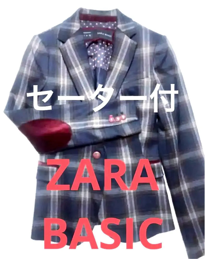 With knit [ZARA Basic] Jacket Conservative English style