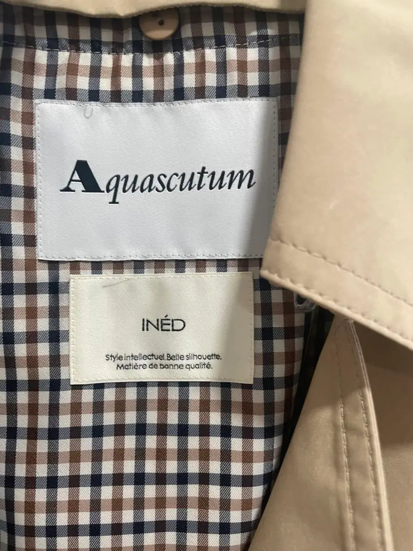 [Aquascutum] List price 121,000 yen Beige trench coat