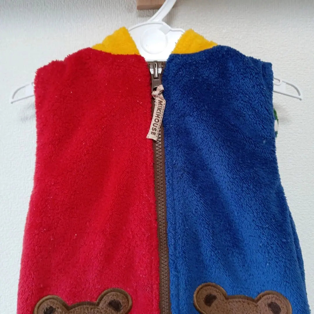 [Miki House] Pucchi's role-playing vest 110cm colorful fleece