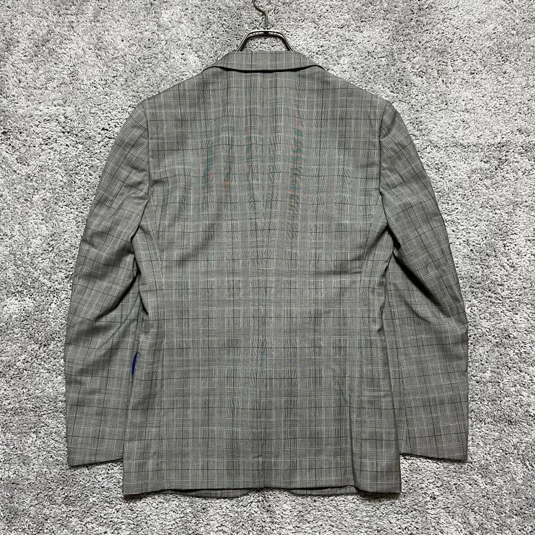 ★Good condition Cool Stratin [36] Check pattern wool tailored jacket AU2122